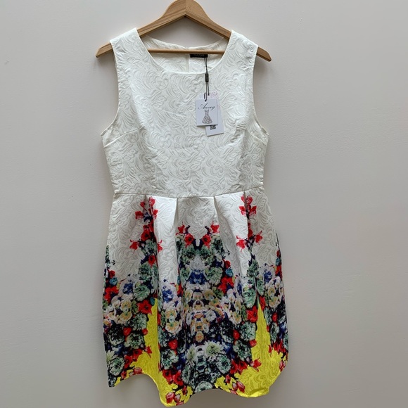 ACEVOG floral bottom dress - Picture 1 of 6